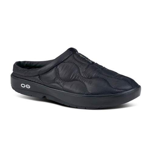 OOFOS Black OOCOOZIE Thermo Mule Men's Recovery Shoes 58286